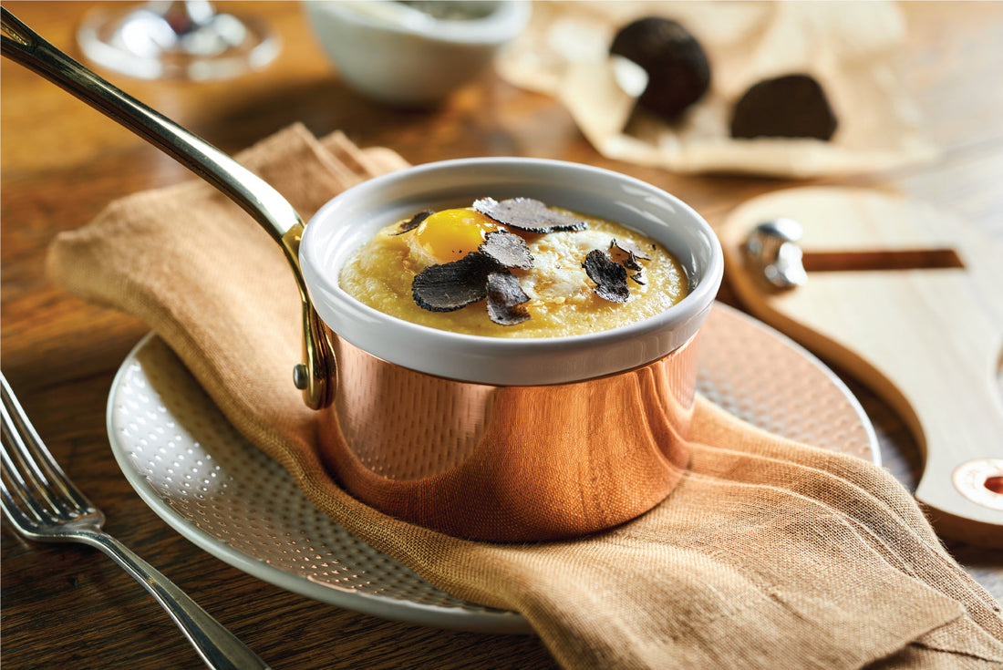 Blog_Elevating the ultimate comfort food: polenta with quail eggs and truffle