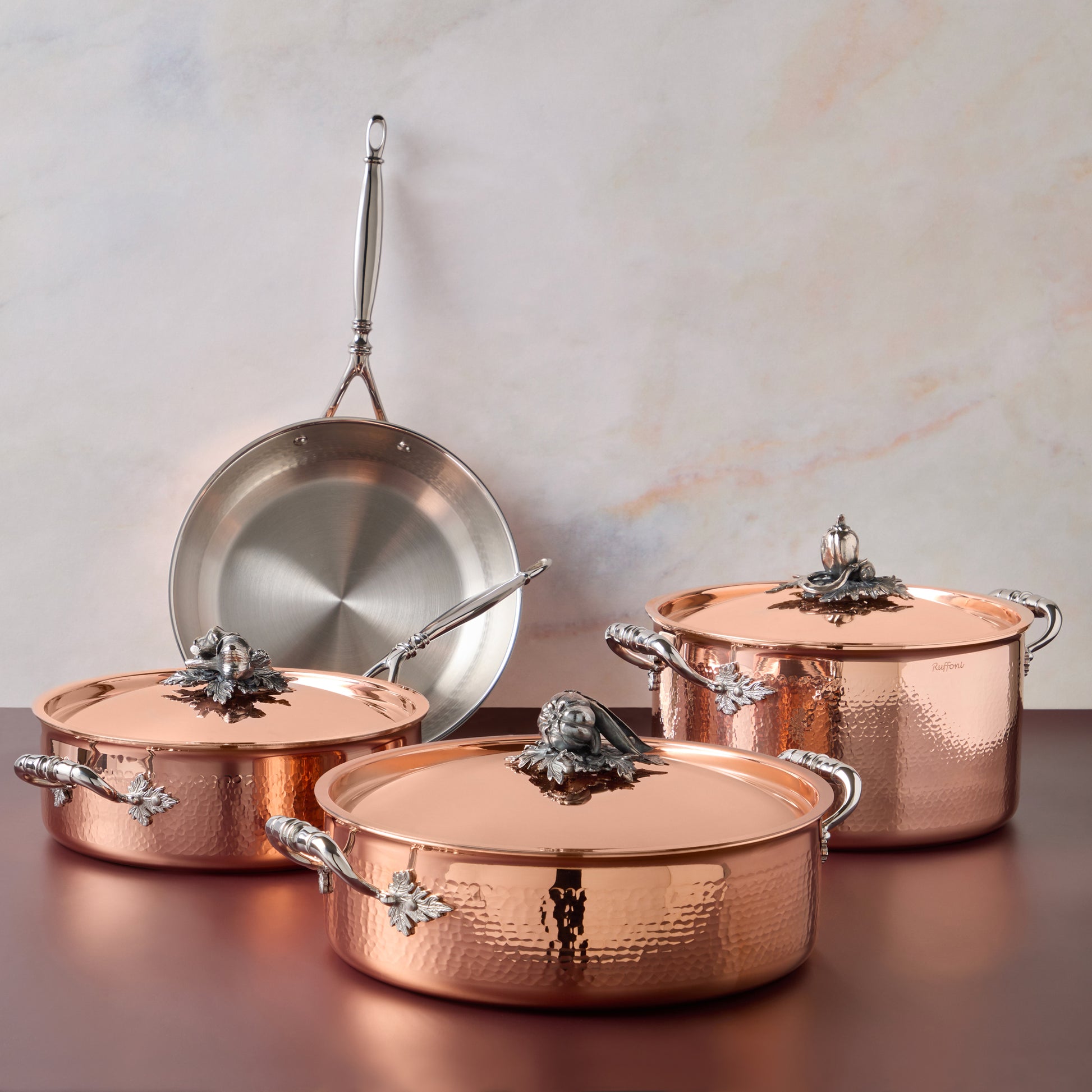Ruffoni 7 Piece Copper Cookware Set in Wooden Box - Opus Cupra