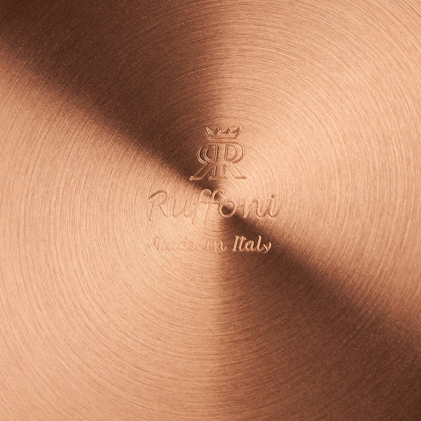 Ruffoni Made in Italy brand logo stamped under Historia hammered copper Oval Gratin  for authenticity
