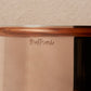Ruffoni signature engraved on the polished copper exterior of Olivia Cupra cookware