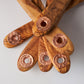 Copper Utensil Holder with 6 pcs Olivewood Tool Set