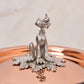 Disney x Ruffoni Opus Cupra- 2 qt saucepan decorated knob  representing Pluto, in stainless steel  by Ruffoni