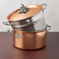 stainless steel insert for cooking pasta with the Opus collections by Ruffoni